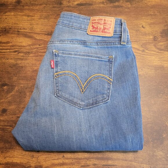 Levi's Jeans Size 31 Mid Rise Skinny Medium Light Wash Stretch Western Denim - Picture 3 of 11